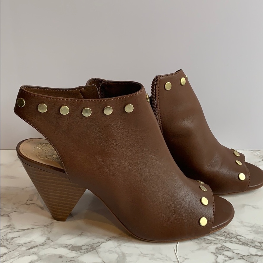 Vince Camuto leather studded heels Never worn